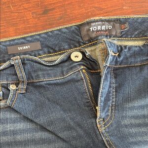 Torrid Dark Blue Skinny Jeans